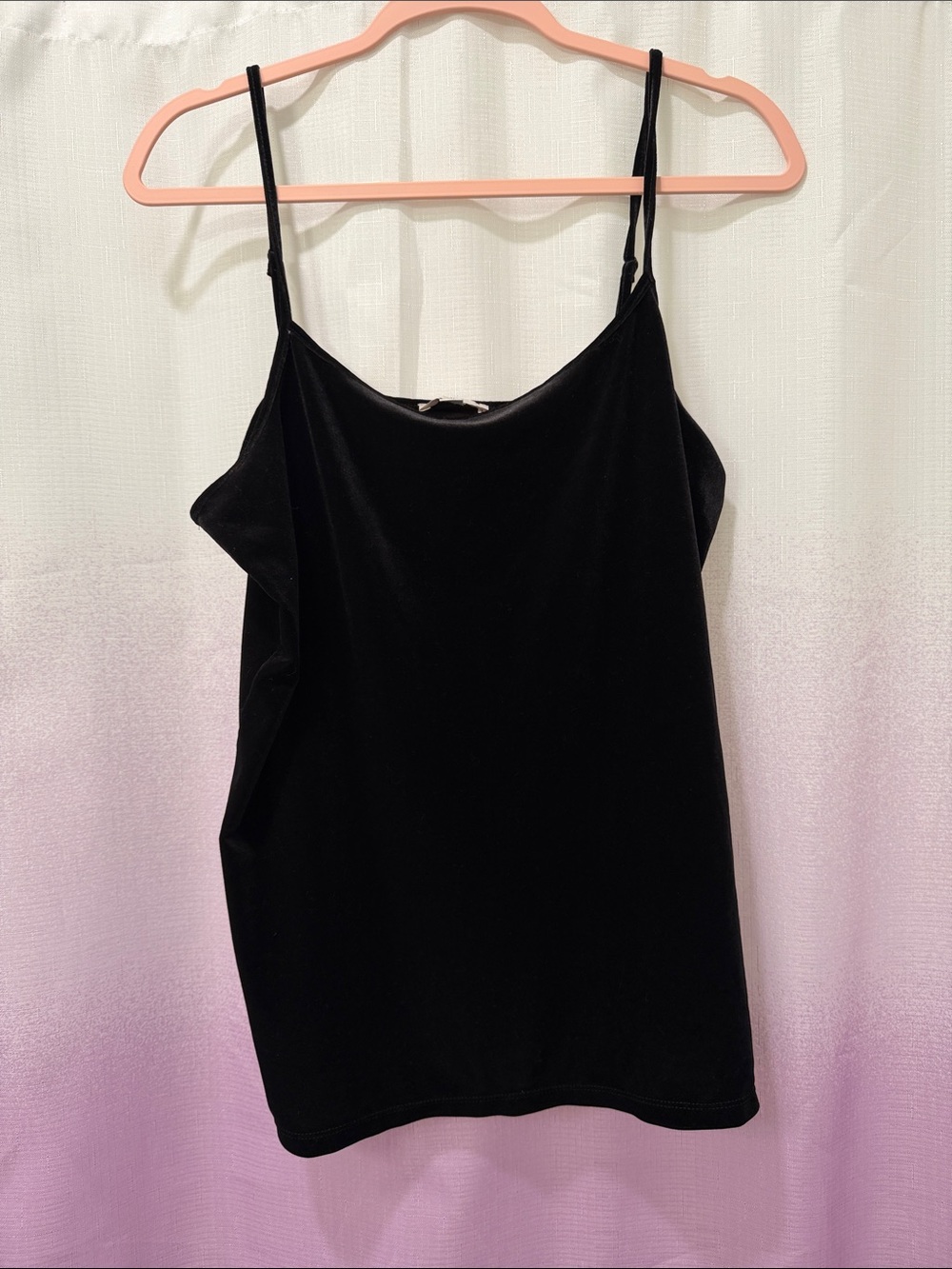 LOFT Black Adjustable Strap Cami / Tank Top - Size XL